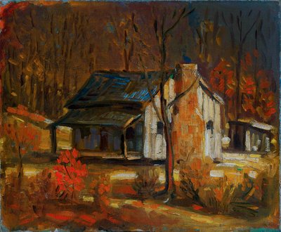 Mountain Cabin by George Luks